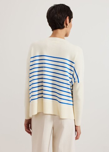 Phase Eight Sadie Stripe Knitwear Blue Canada | ZNTPUB-578